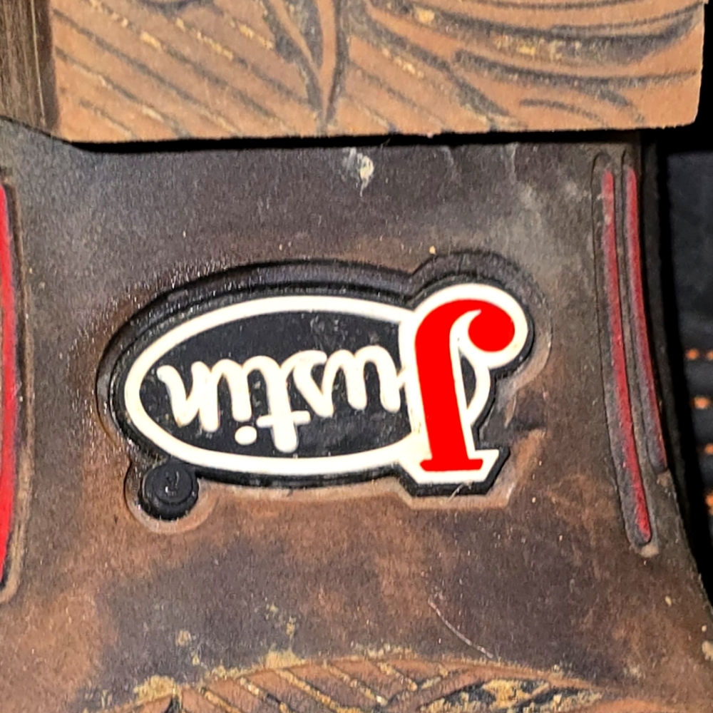 Justin Brown Leather Boots